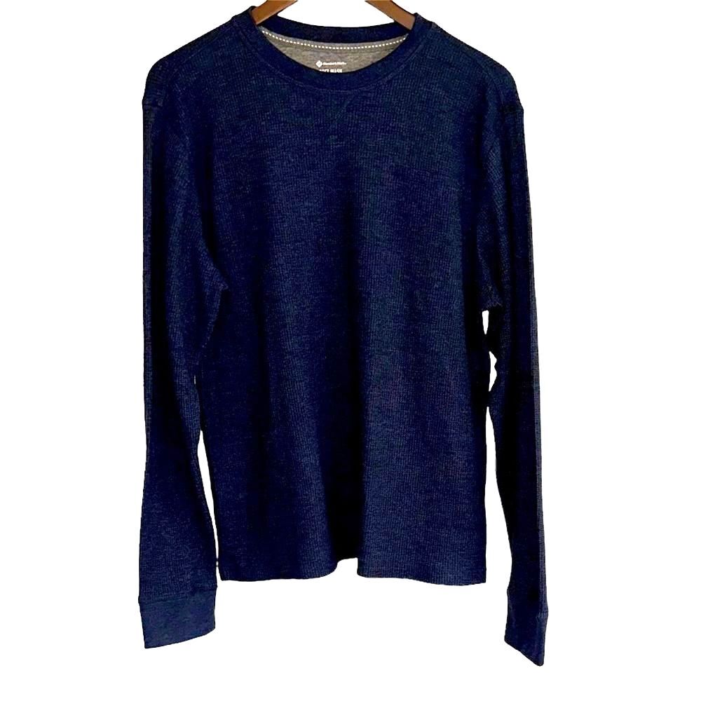 Members mark long sleeve charcoal thermal top men medium